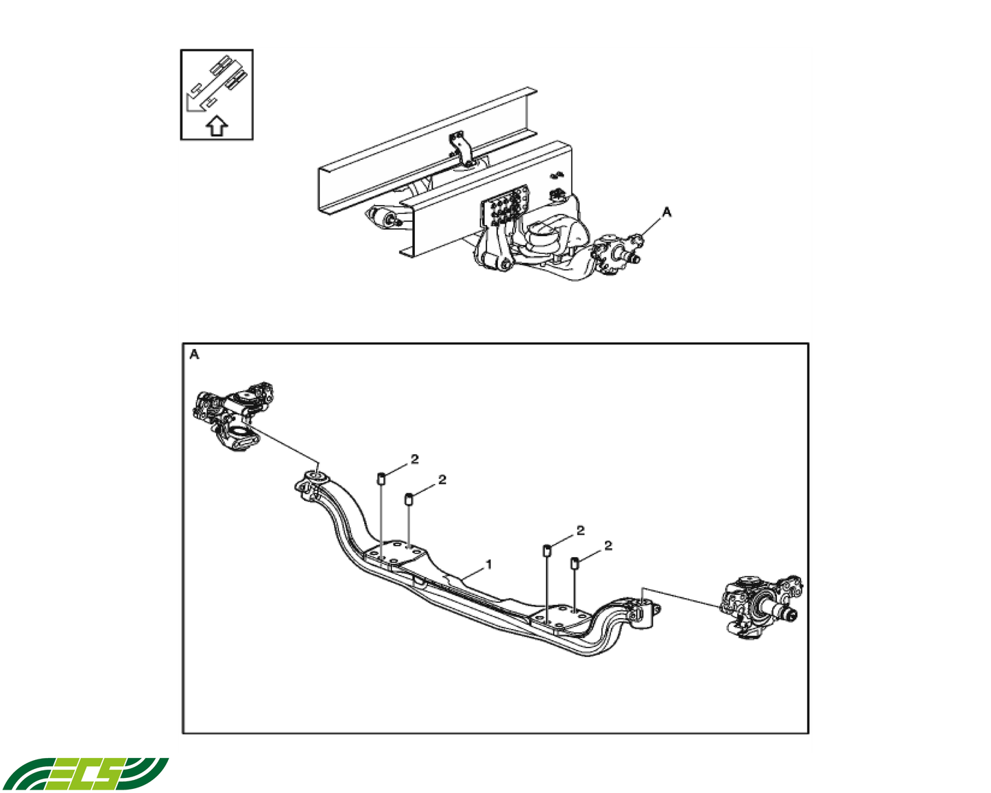 Renault Middle Axle - 6x2
